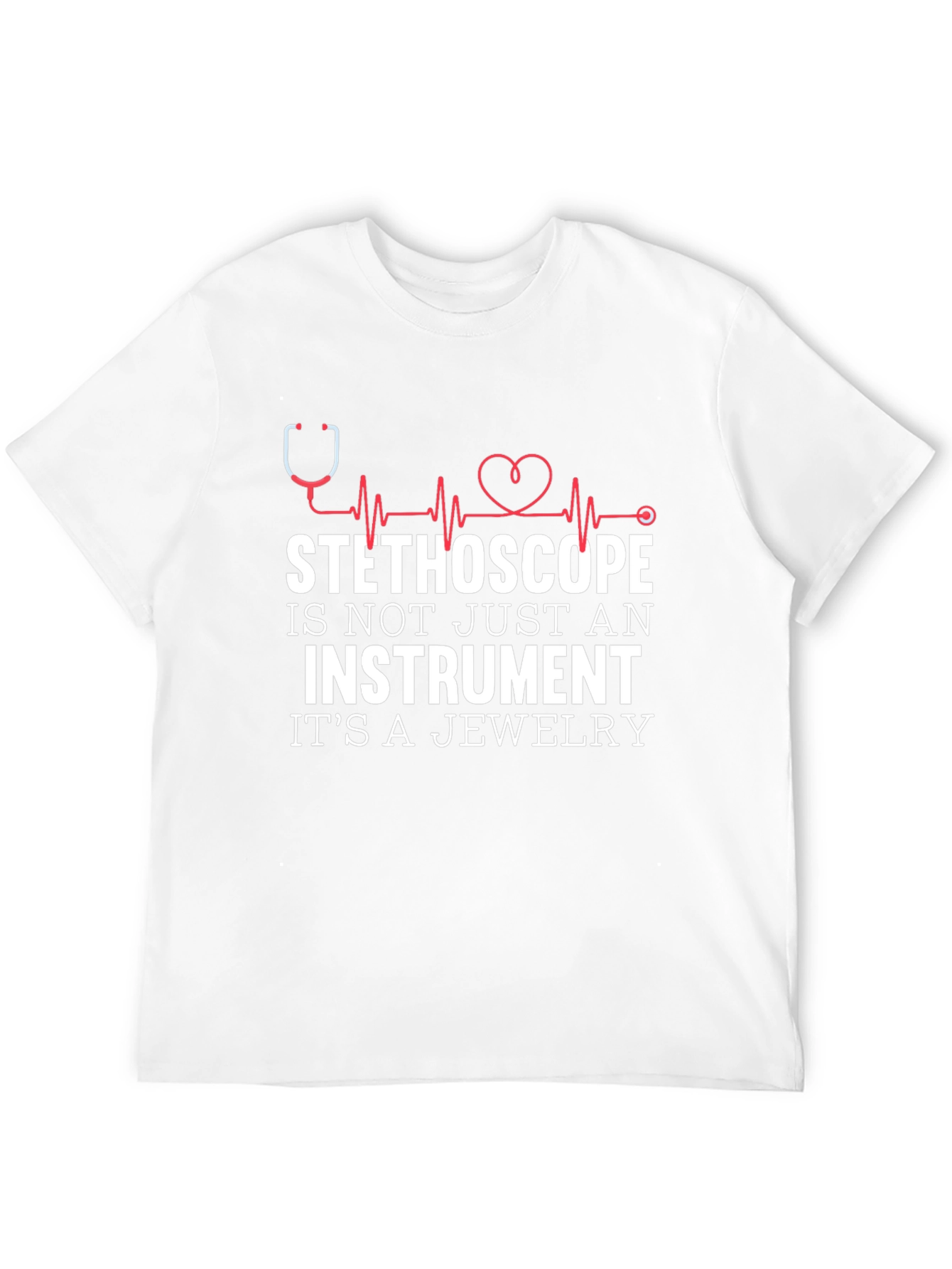 Stethoscope Jewelry T-Shirt Instrument Tee Medical Gift