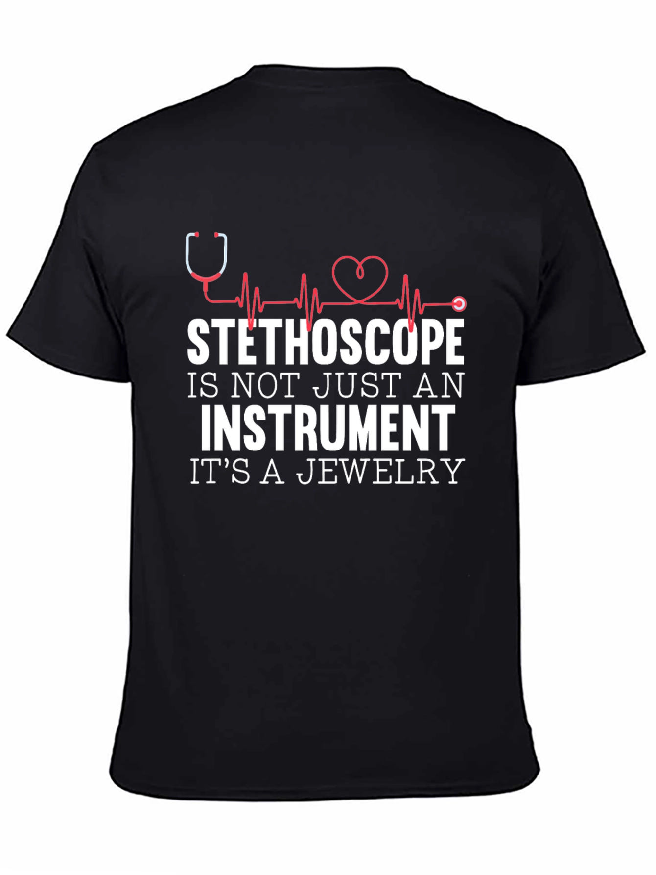 Stethoscope Jewelry T-Shirt Instrument Tee Medical Gift