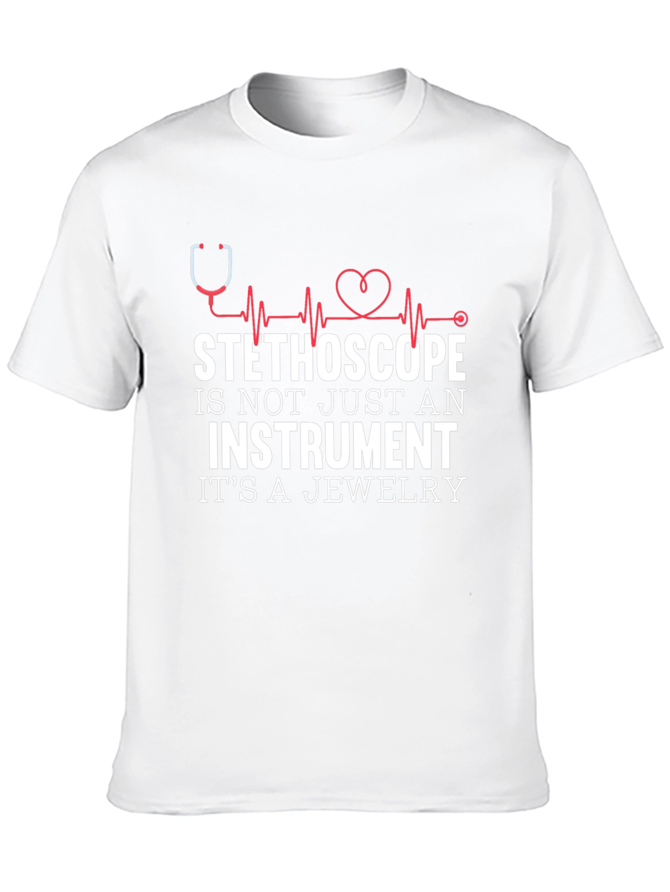 Stethoscope Jewelry T-Shirt Instrument Tee Medical Gift