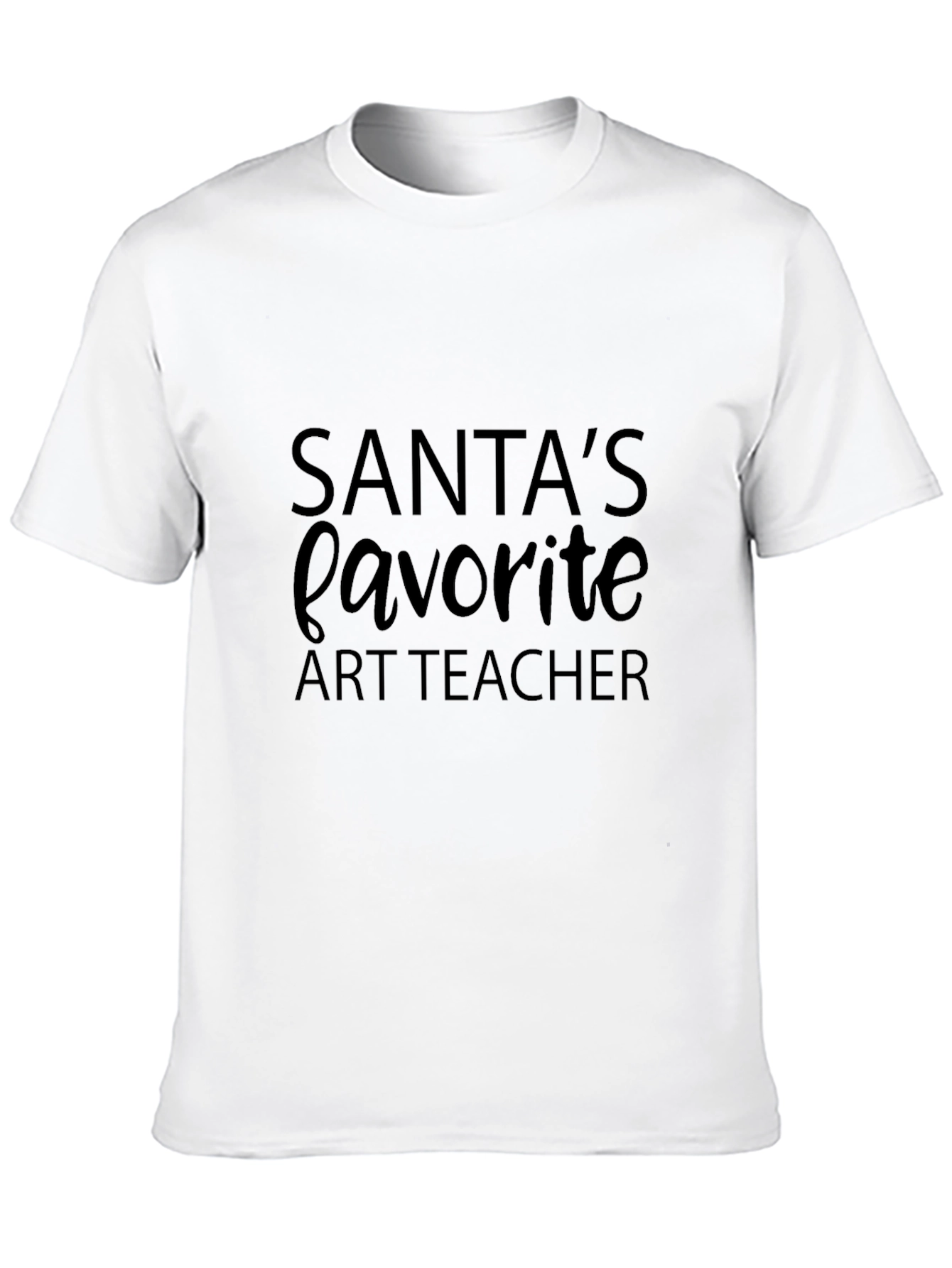 Santas Favorite Art Teacher T-Shirt