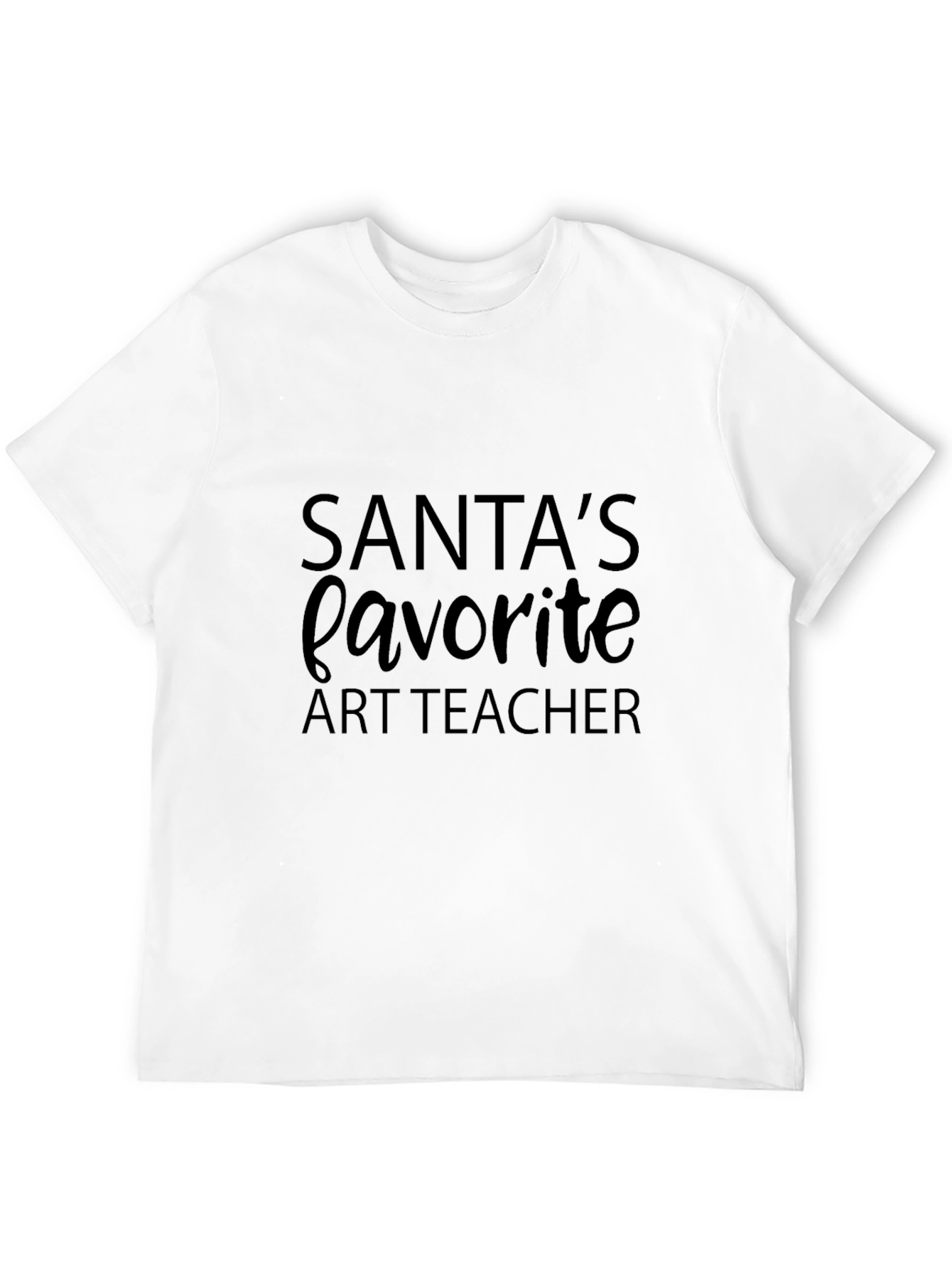 Santas Favorite Art Teacher T-Shirt
