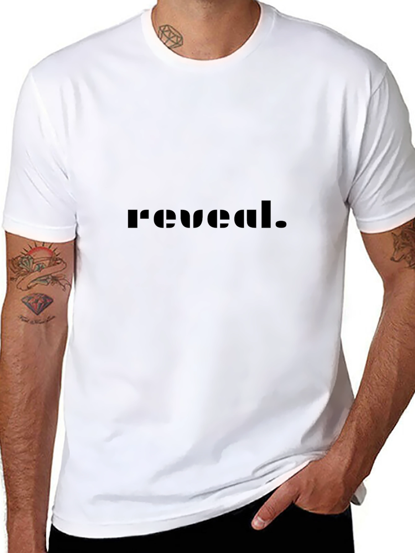 Reveal Black T-Shirt - Stylish & Comfortable