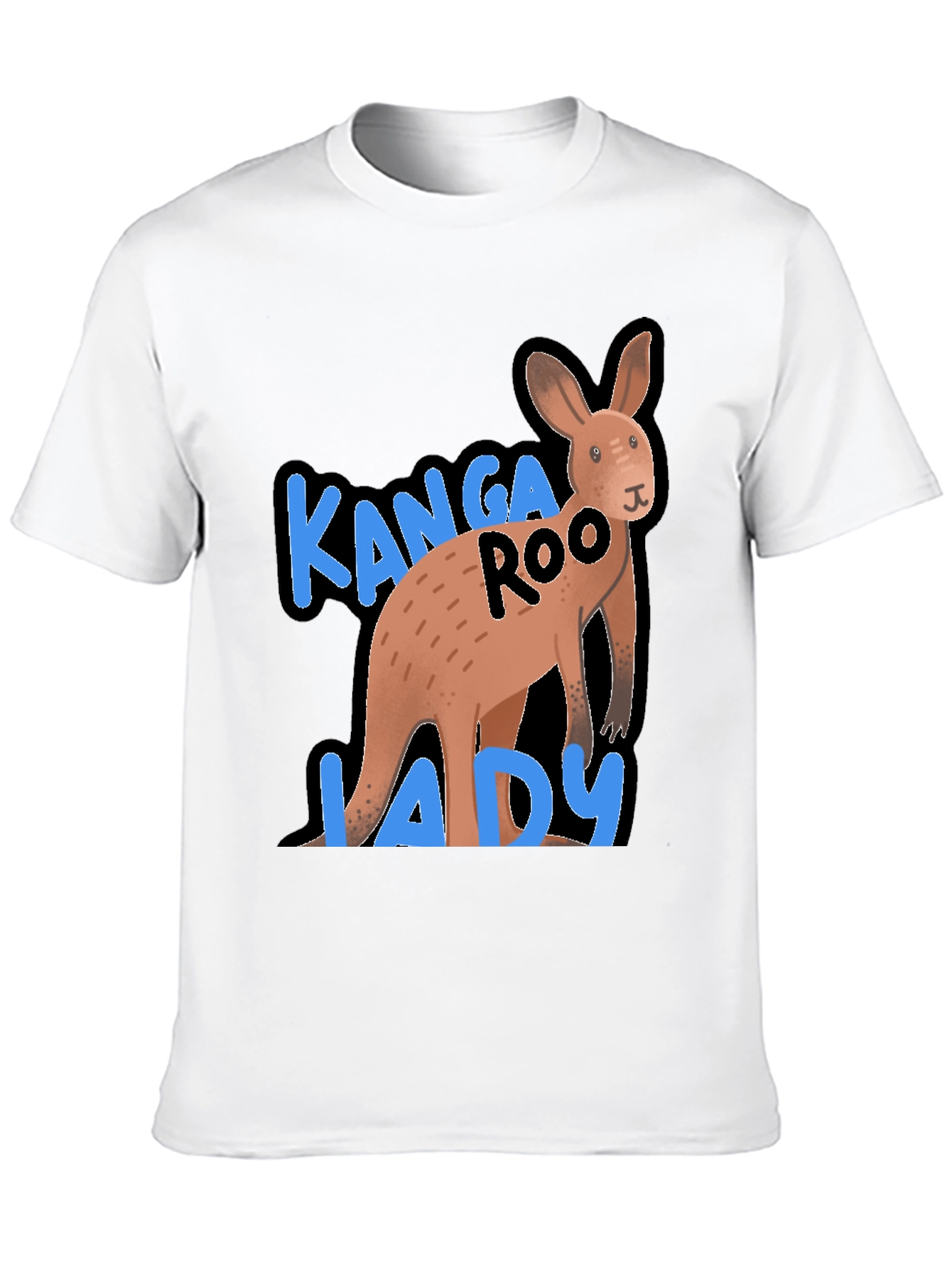 Kanga-Roo Lady Graphic T-Shirt - Black