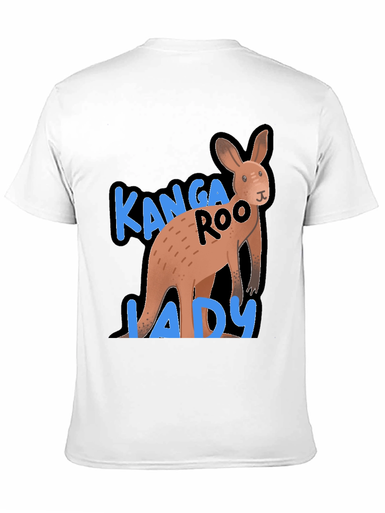 Kanga-Roo Lady Graphic T-Shirt - Black