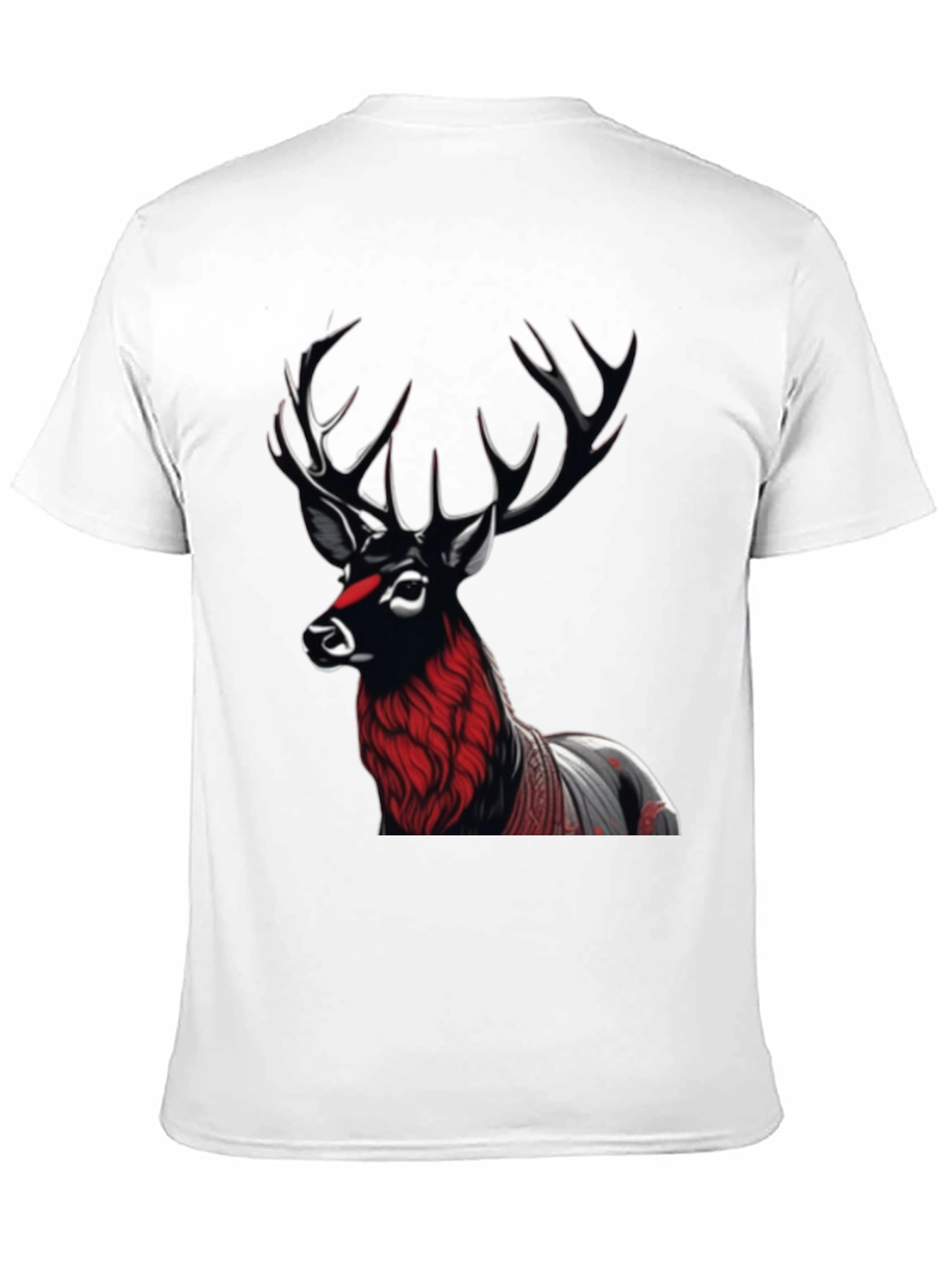 Black Deer Graphic Tee - Unique Design