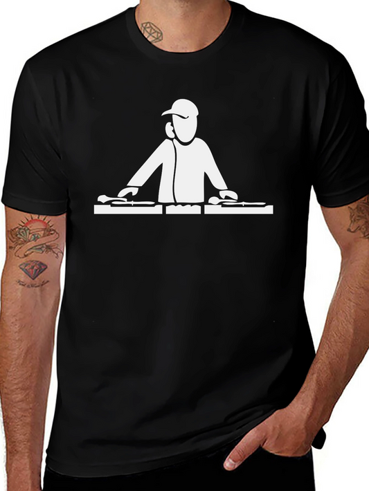 DJ Graphic Black T-Shirt