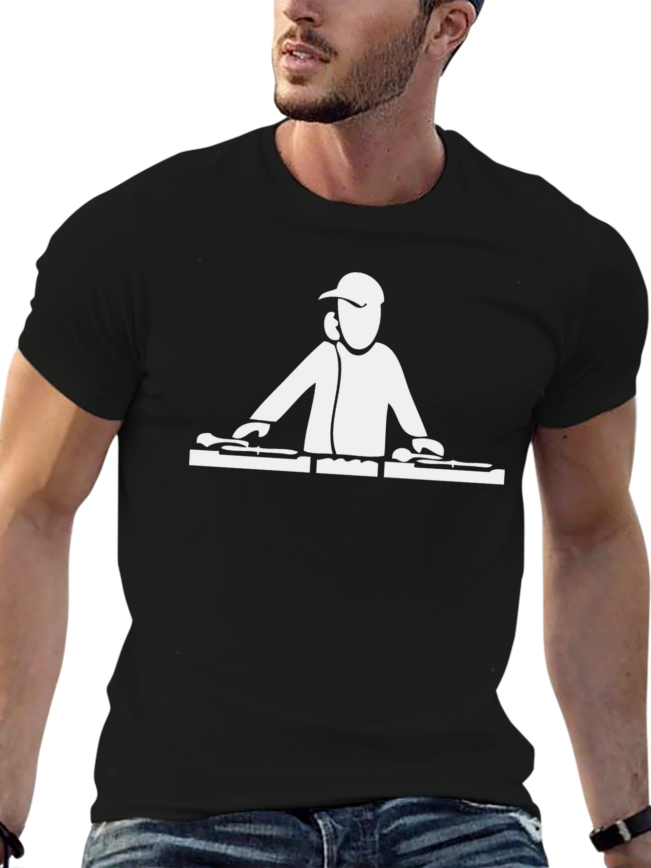 DJ Graphic Black T-Shirt