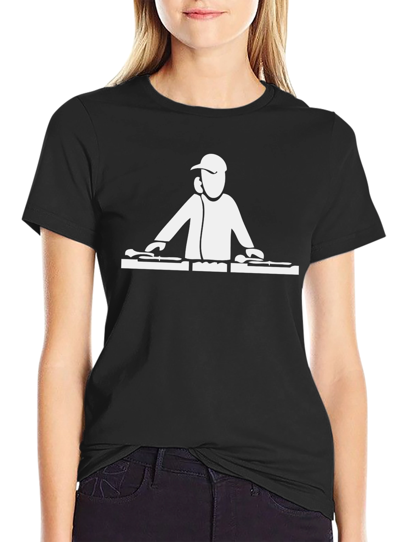 DJ Graphic Black T-Shirt