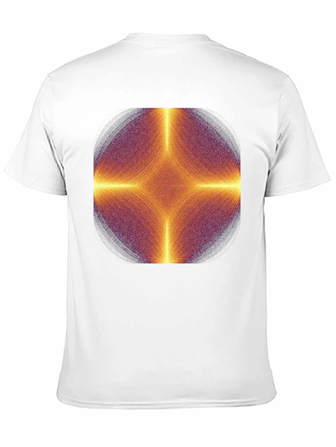 Geometric Mandala Mens Black T-Shirt