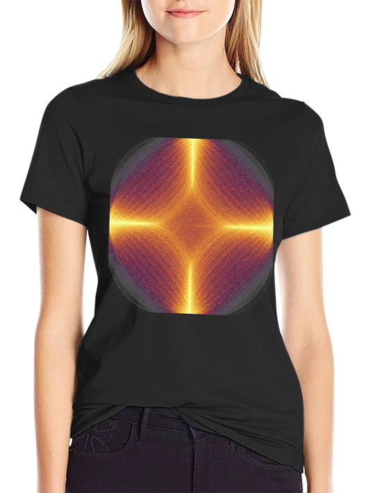 Geometric Mandala Mens Black T-Shirt