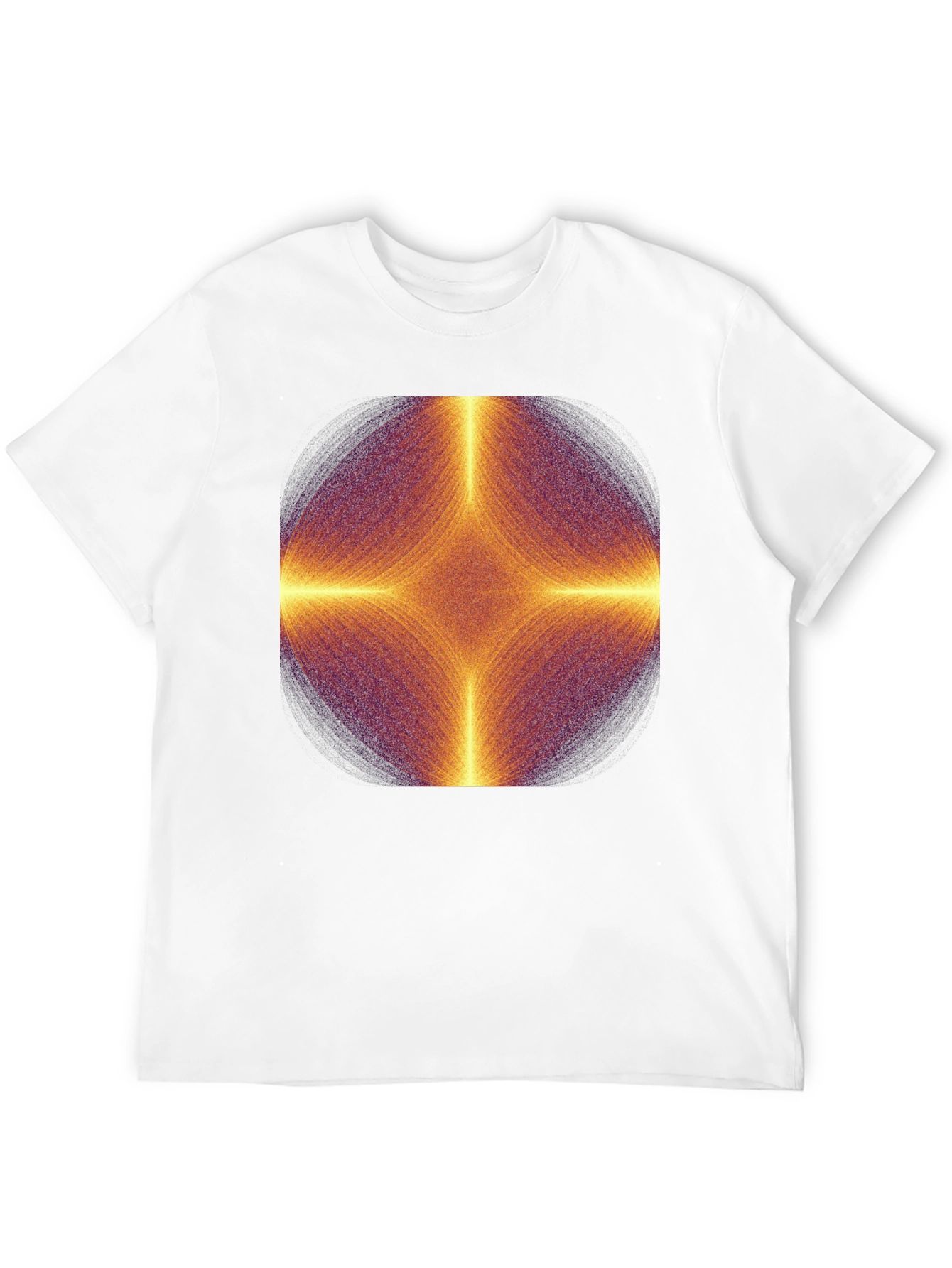 Geometric Mandala Mens Black T-Shirt