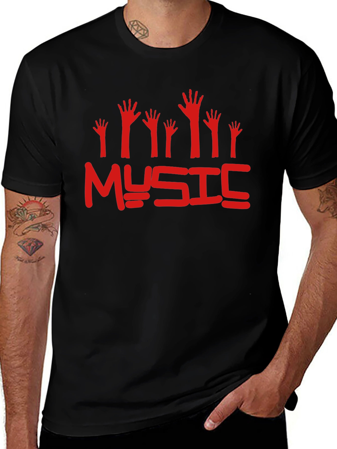 Black Music Graphic Tee | Fun Concert Vibes