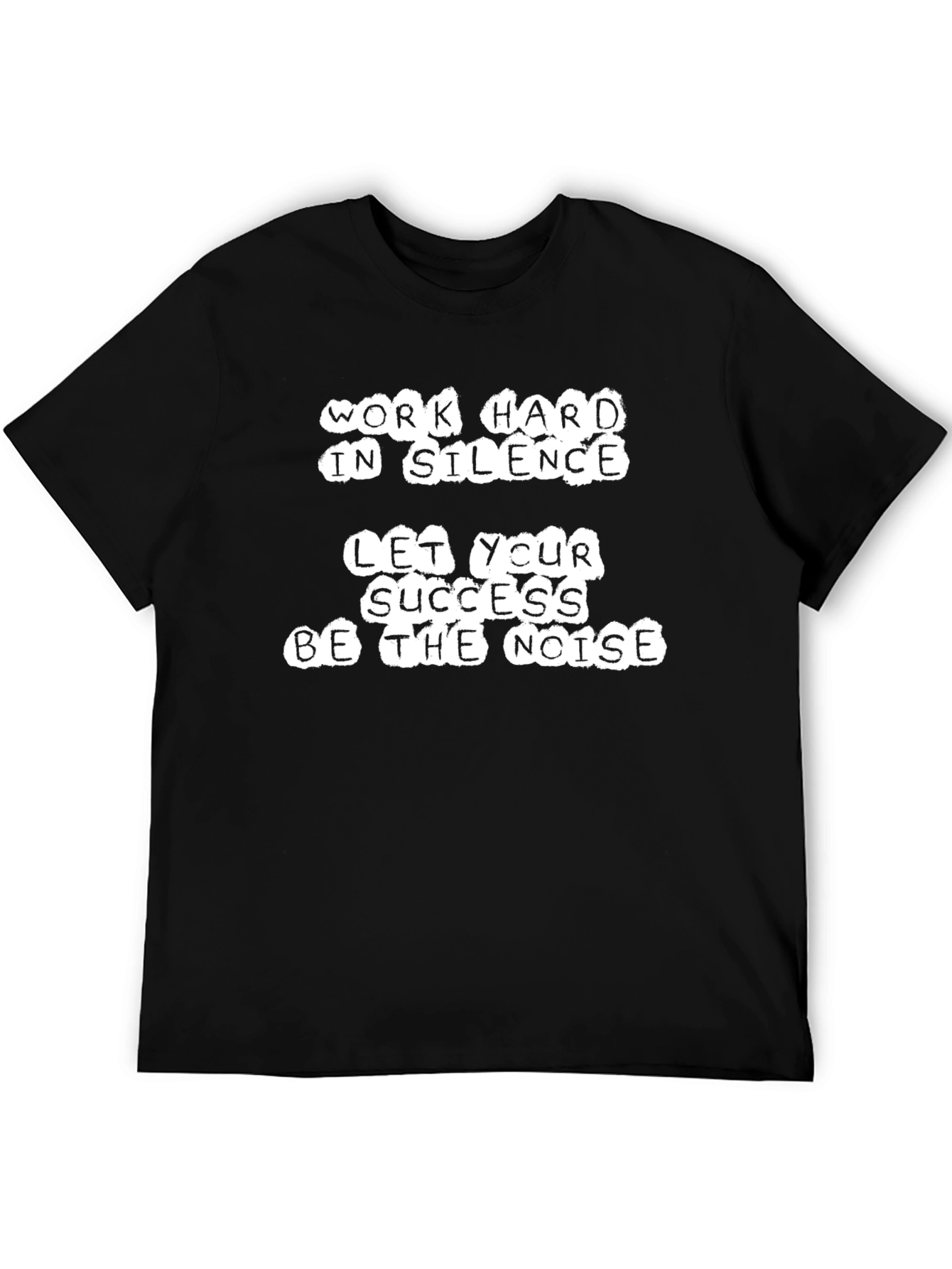 Work Hard T-Shirt - Motivational Black Tee