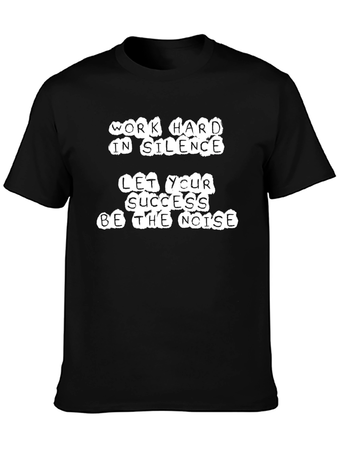 Work Hard T-Shirt - Motivational Black Tee