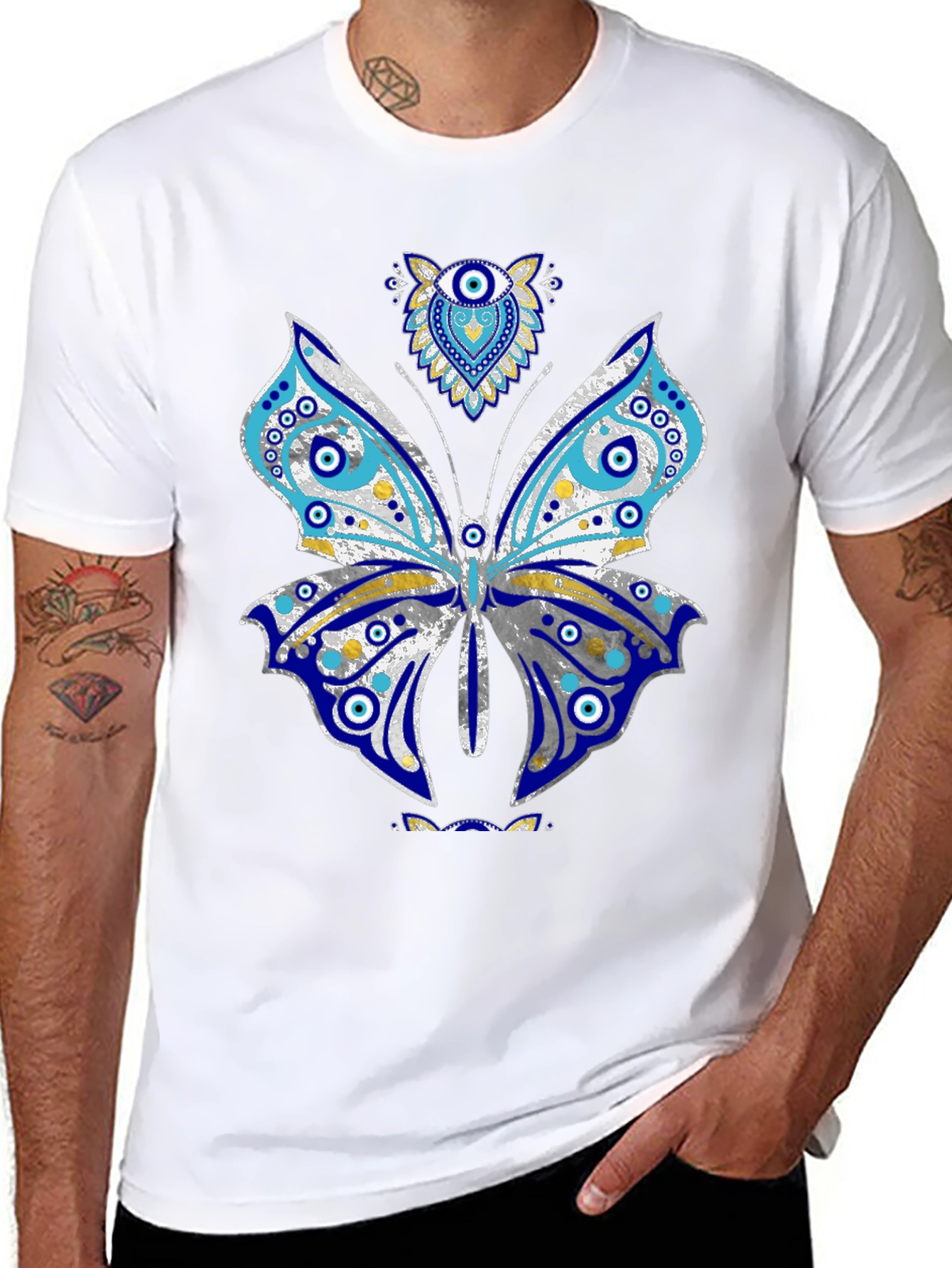 Evil Eye Butterfly Graphic Tee