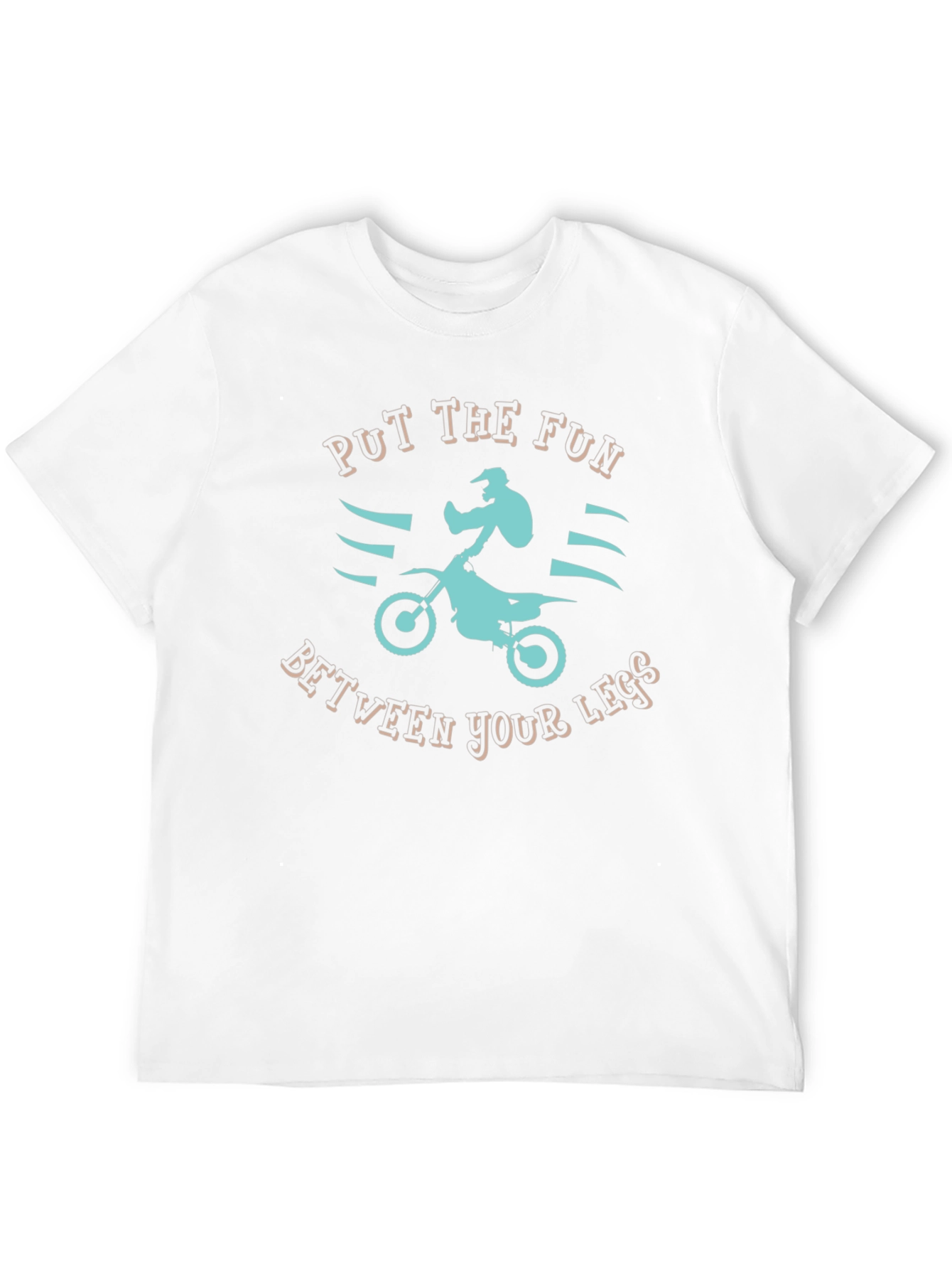 Put the Fun T-Shirt: Motocross Rider Graphic Tee