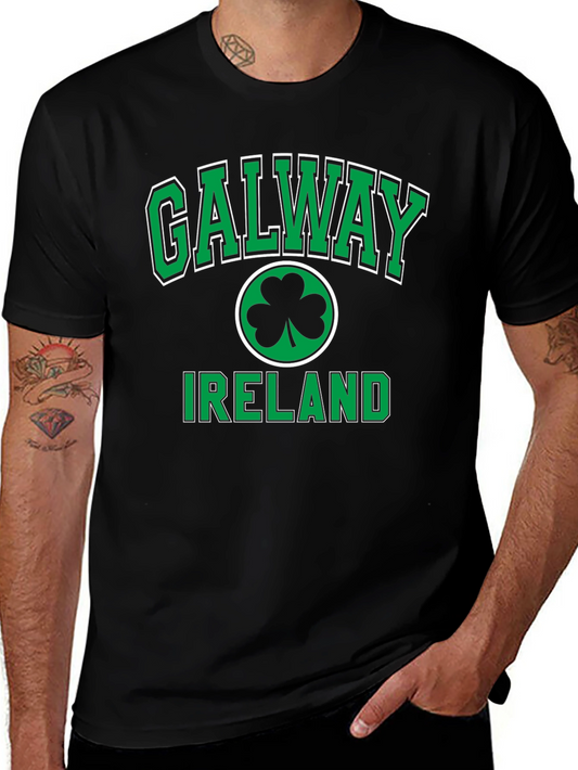 Galway Ireland T-Shirt Shamrock Irish Pride