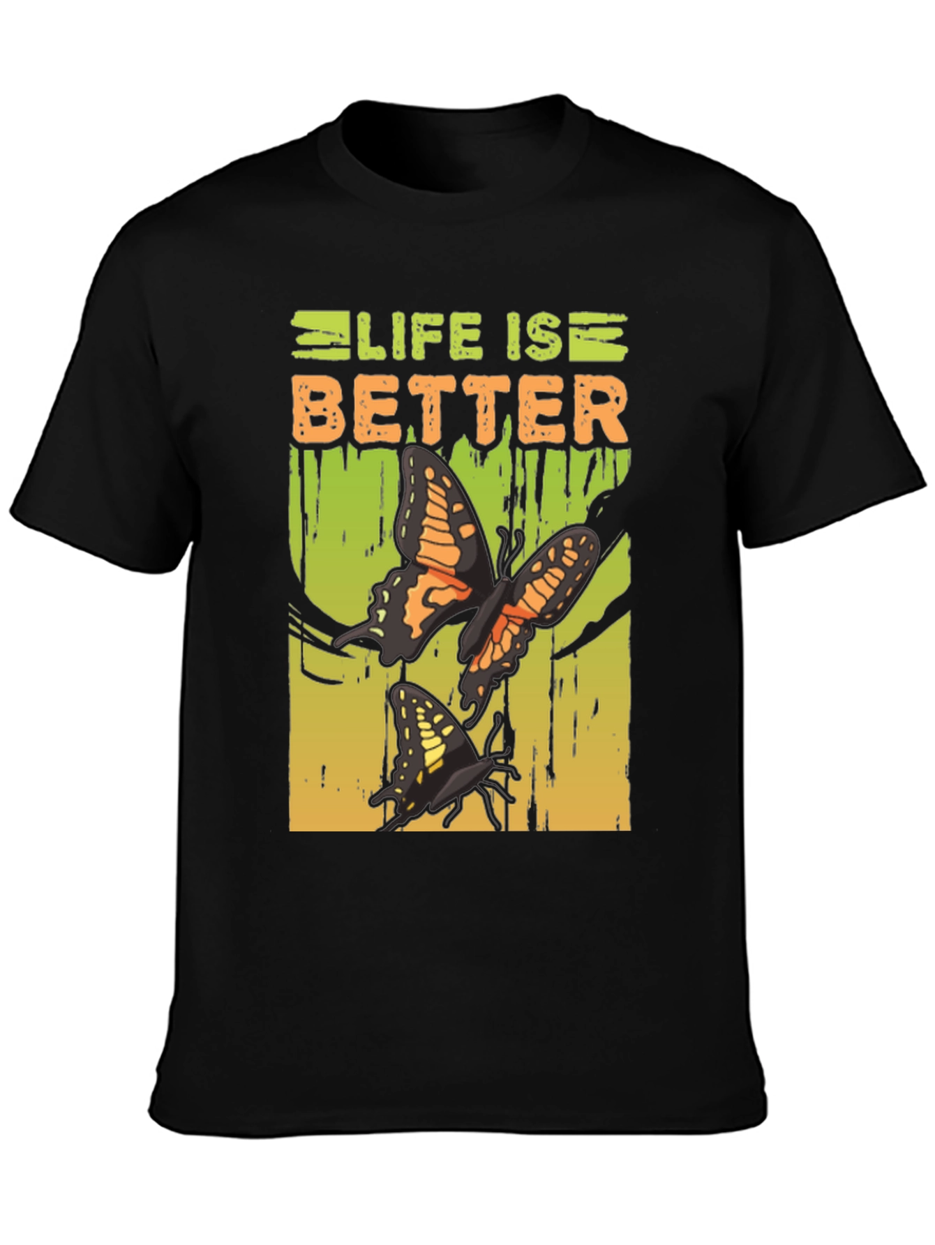 Life is Better Butterfly Graphic T-Shirt