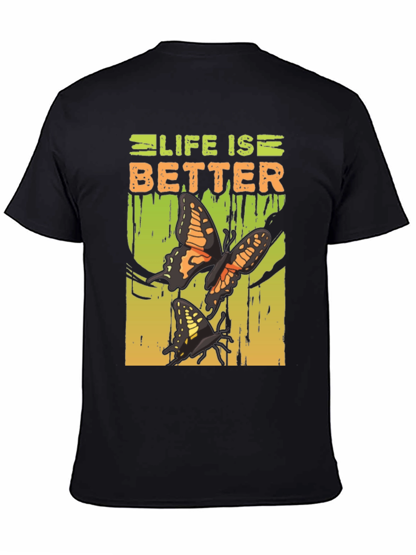 Life is Better Butterfly Graphic T-Shirt