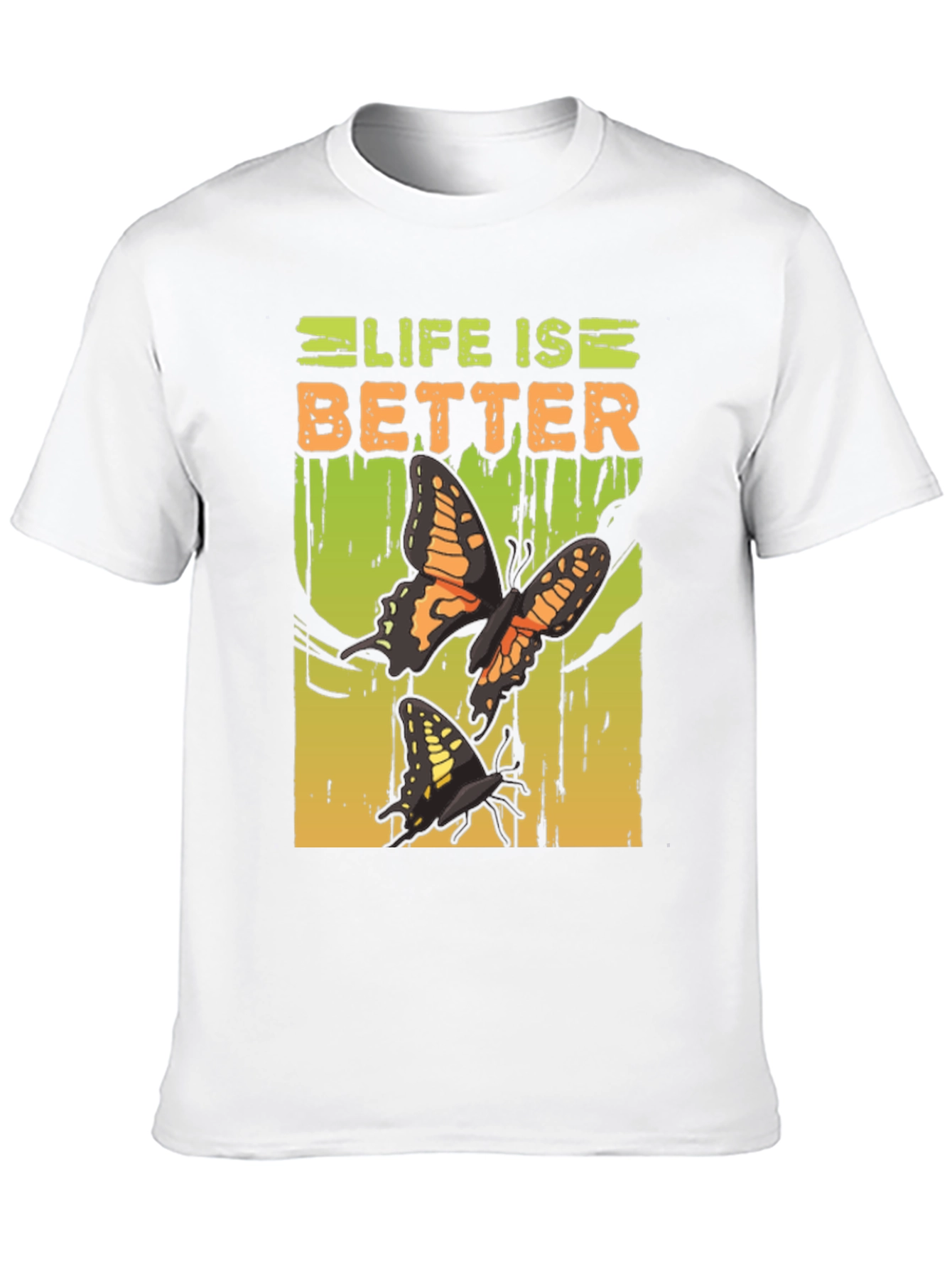 Life is Better Butterfly Graphic T-Shirt