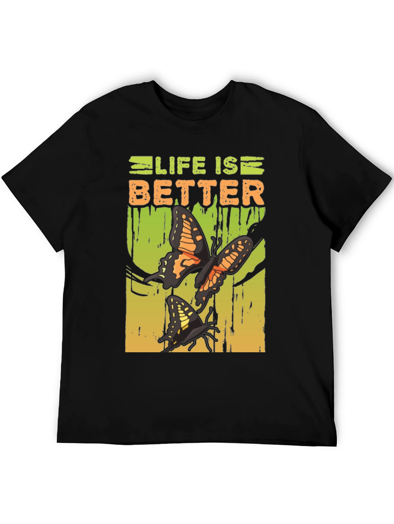 Life is Better Butterfly Graphic T-Shirt