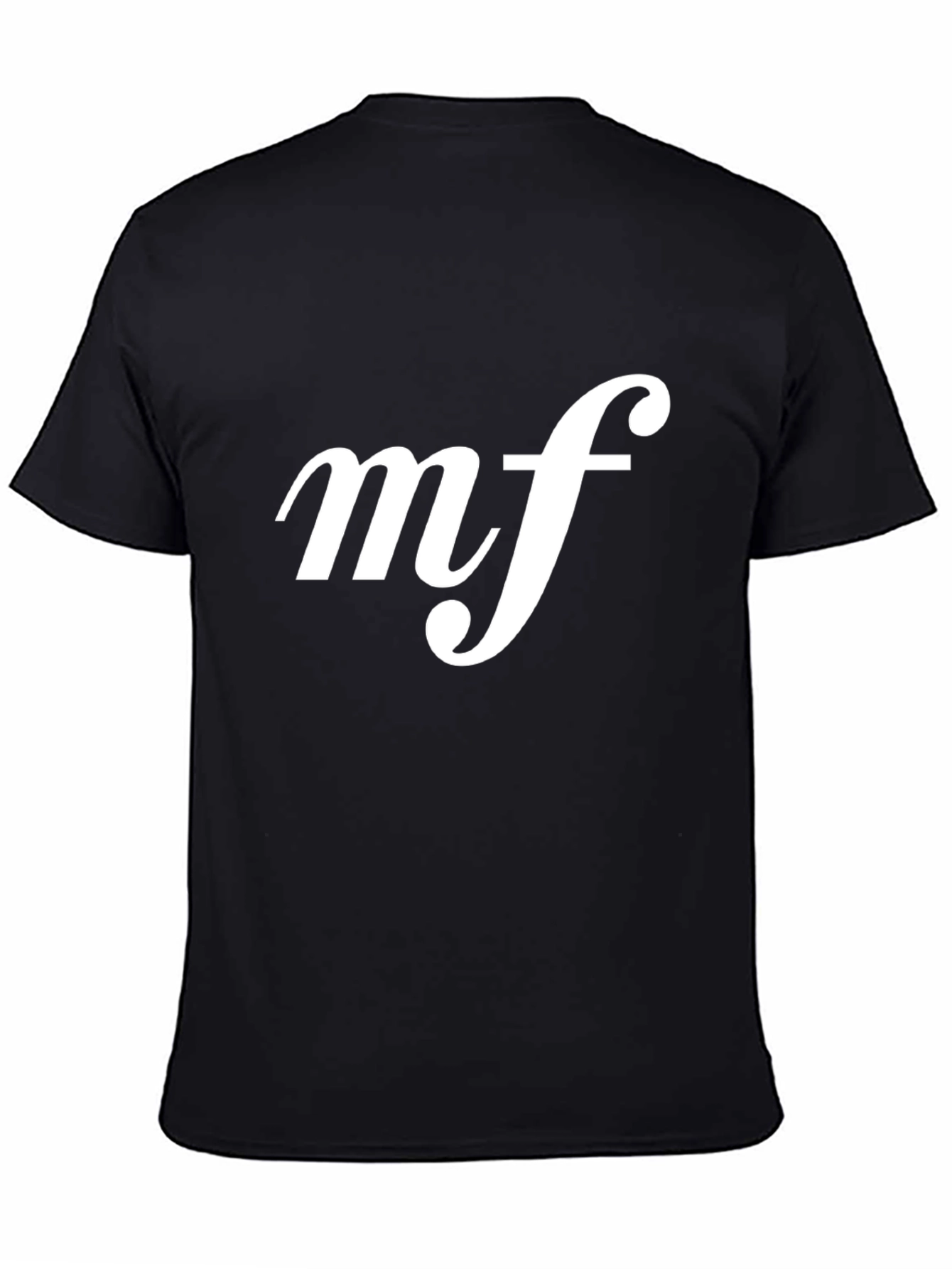 Musical Expression Tee: Black MF Print Shirt