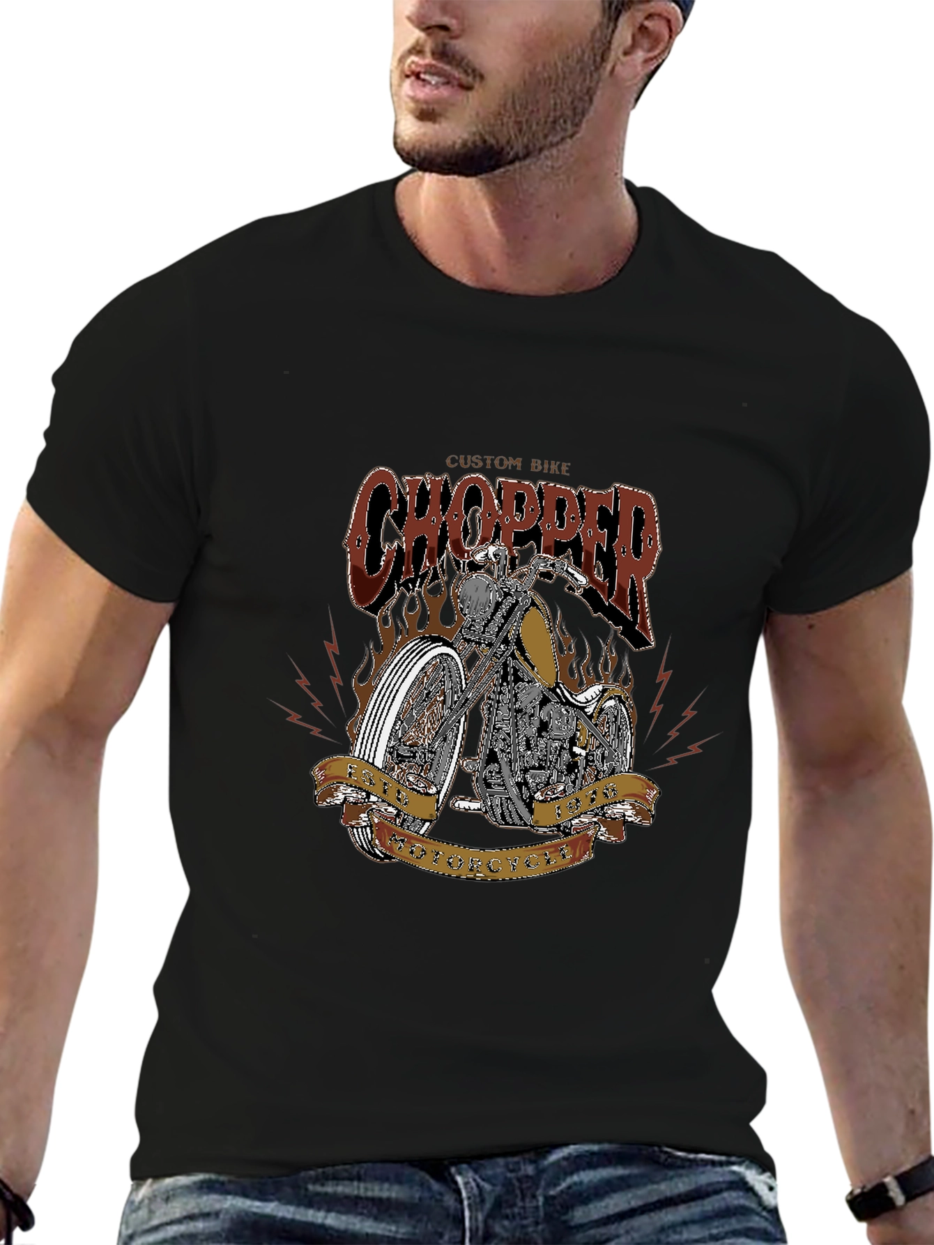 Custom Bike Chopper T-Shirt