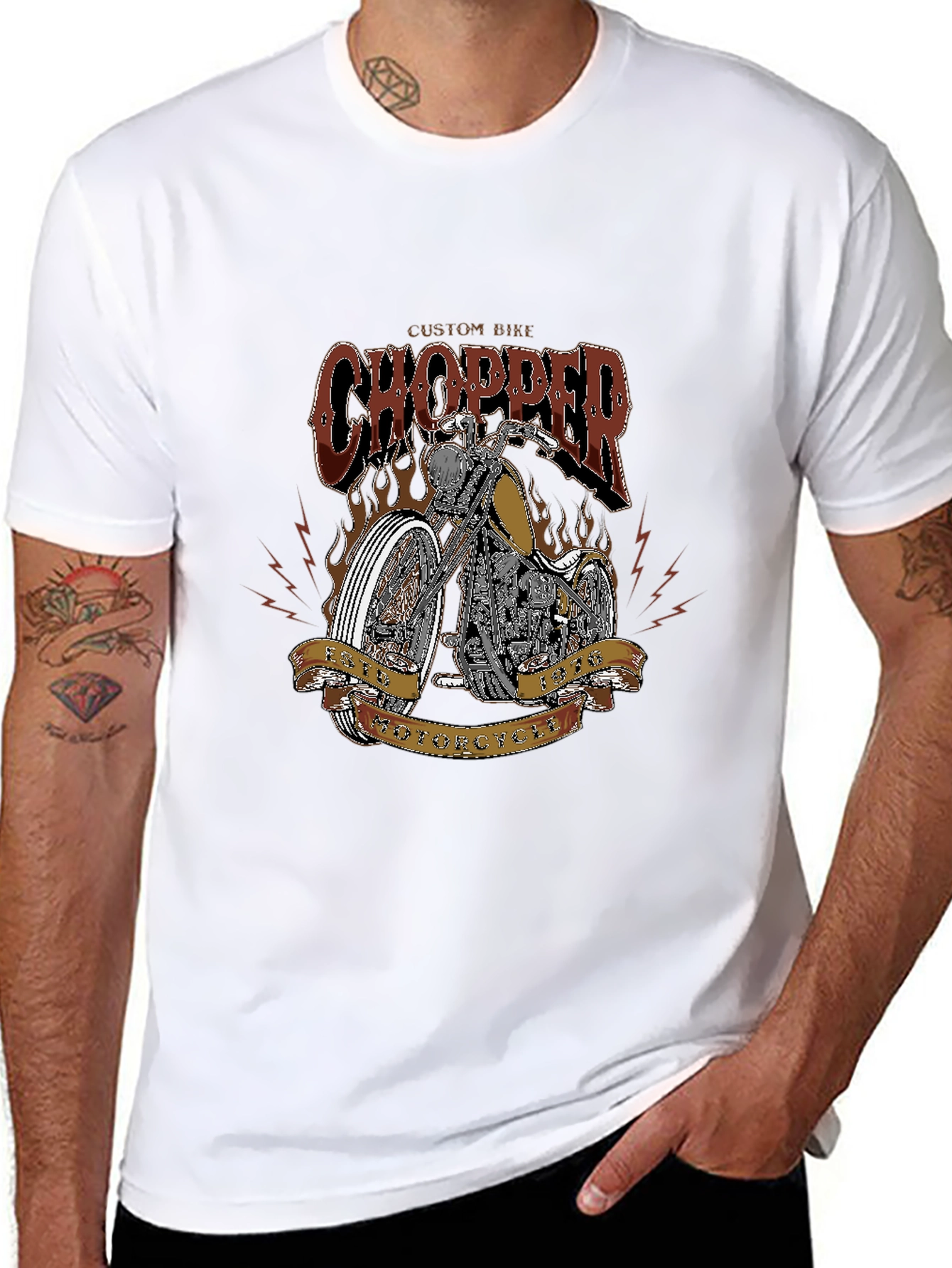 Custom Bike Chopper T-Shirt
