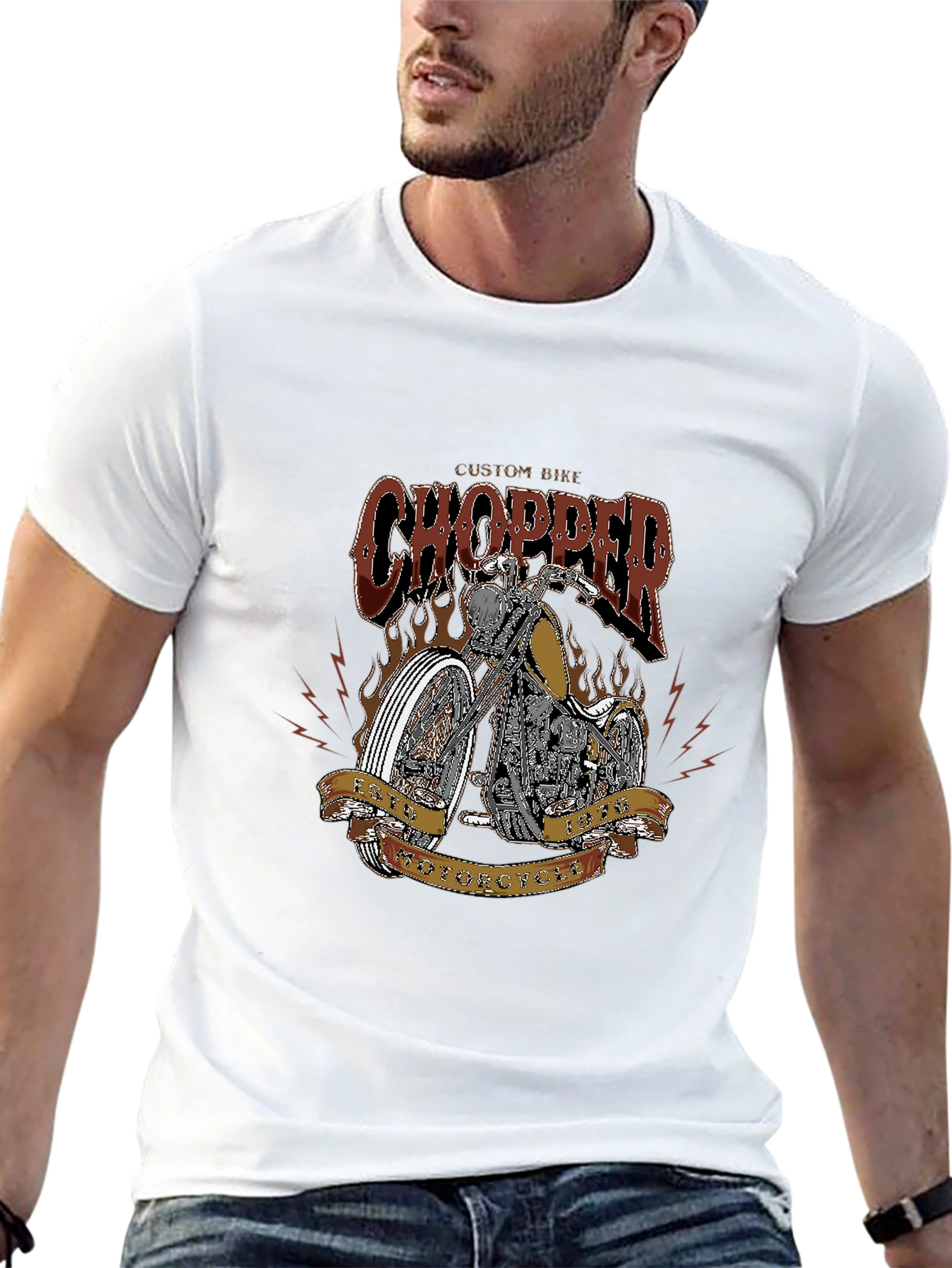 Custom Bike Chopper T-Shirt