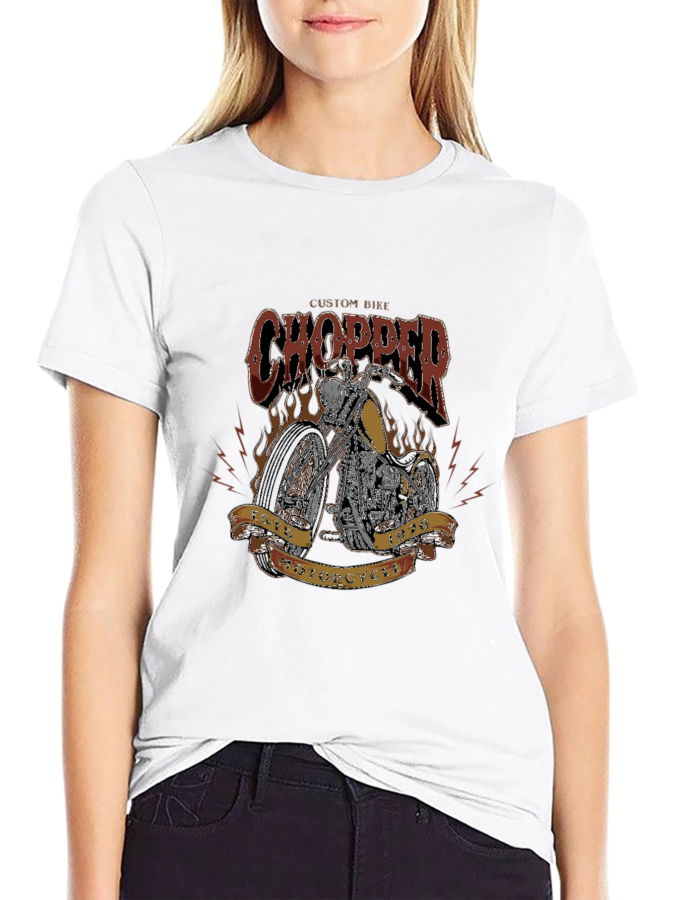 Custom Bike Chopper T-Shirt