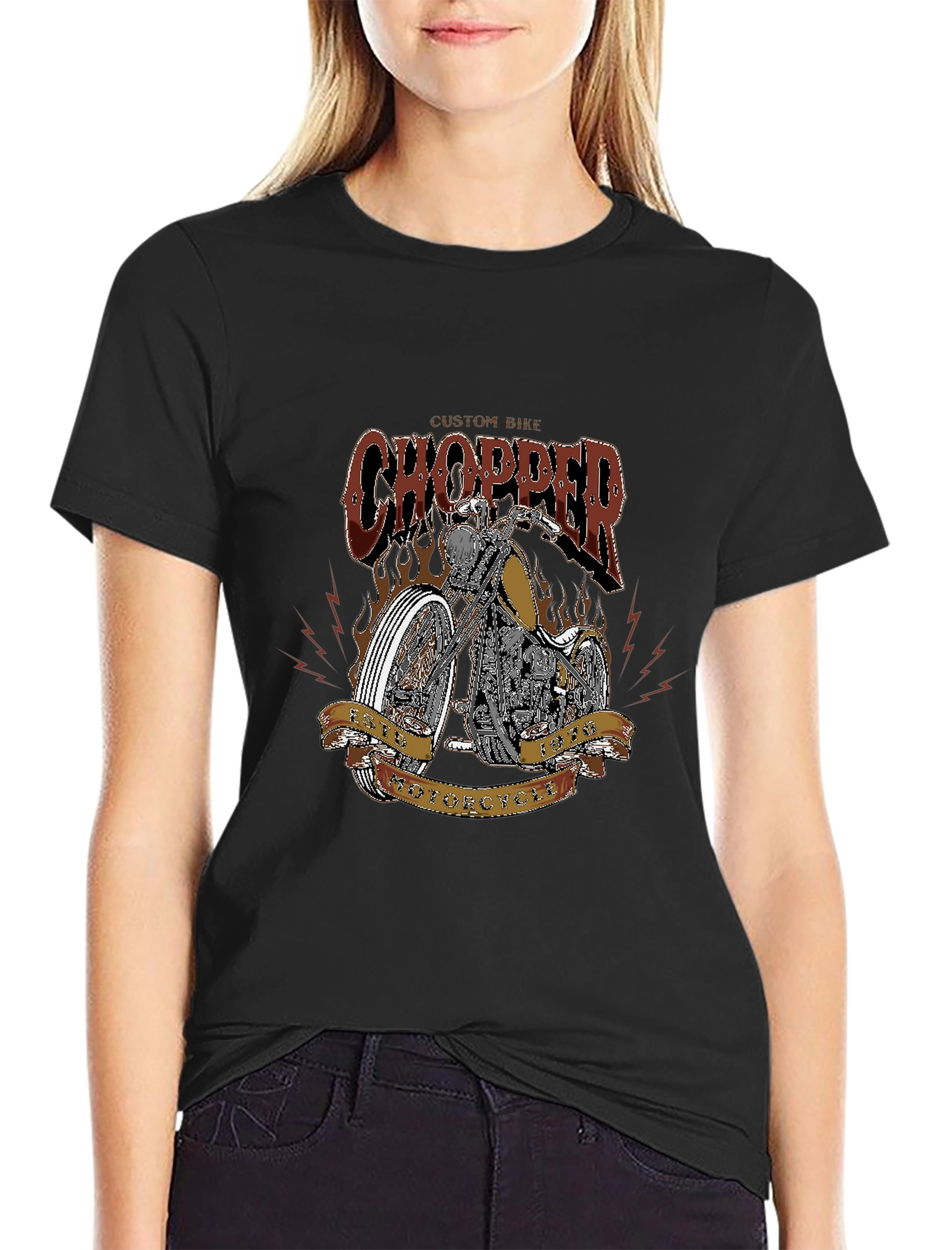 Custom Bike Chopper T-Shirt