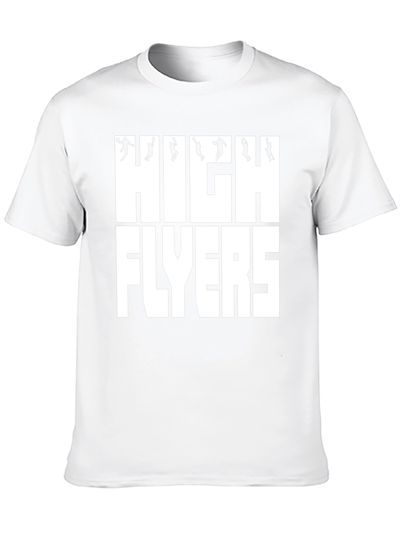 High Flyers Basketball Graphic Tee - Black Cotton