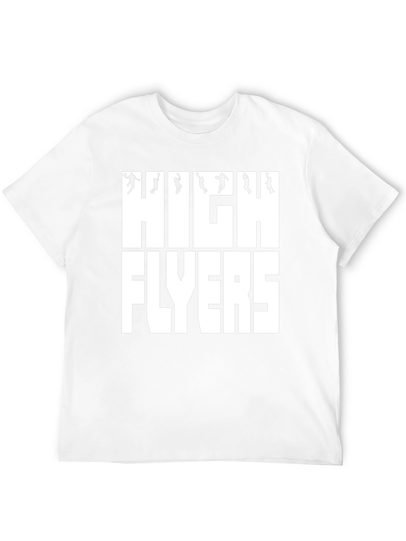 High Flyers Basketball Graphic Tee - Black Cotton