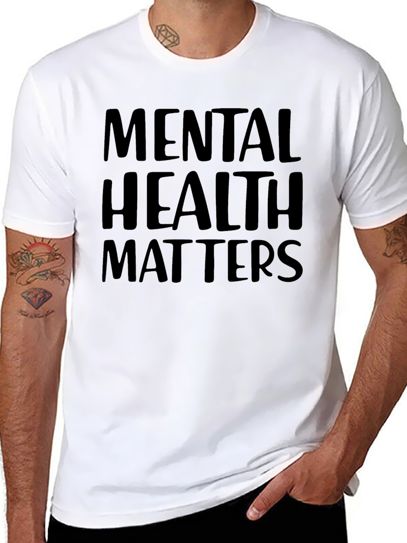 Mental Health Matters Black Graphic Tee