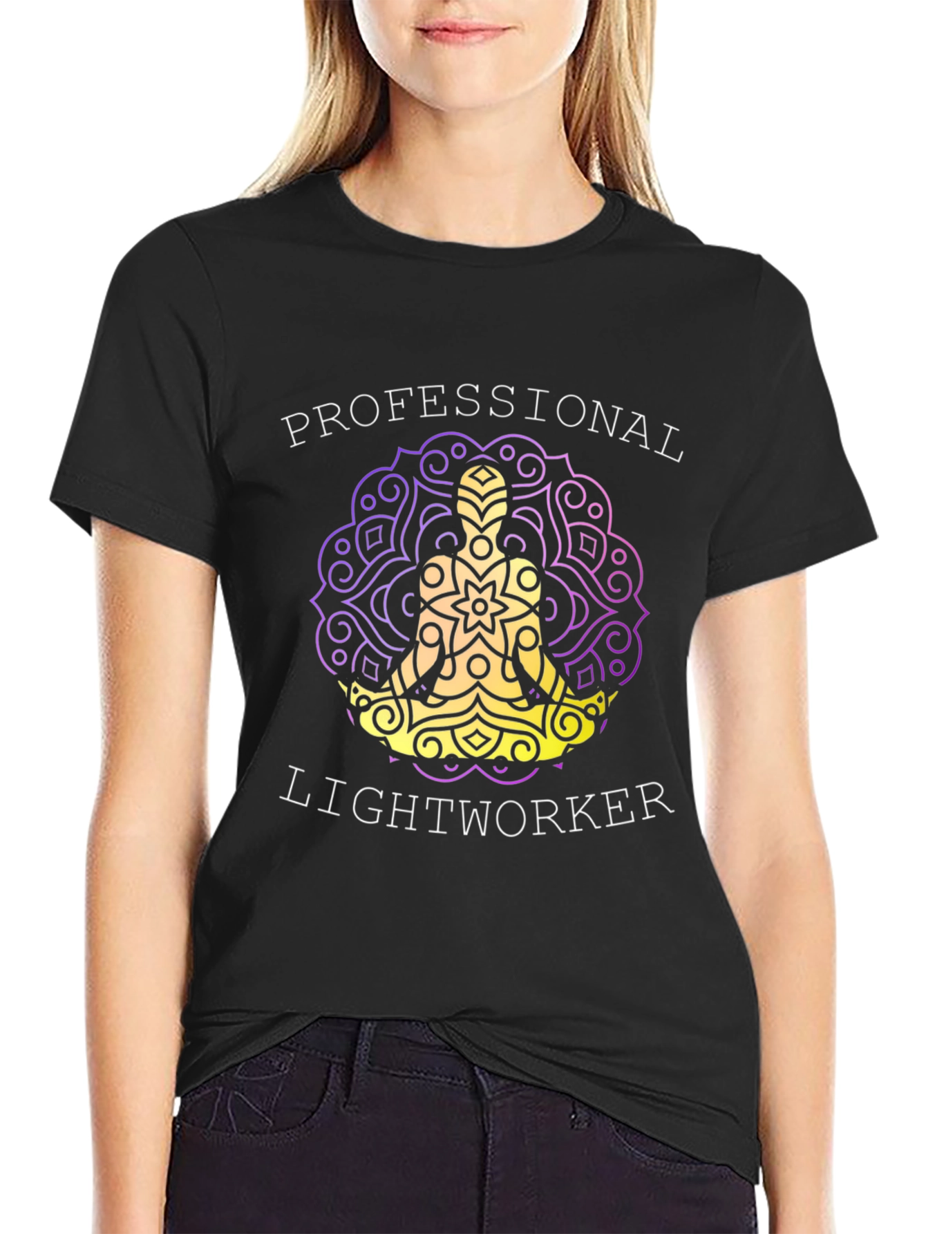 Professional Lightworker T-Shirt Mandala Design