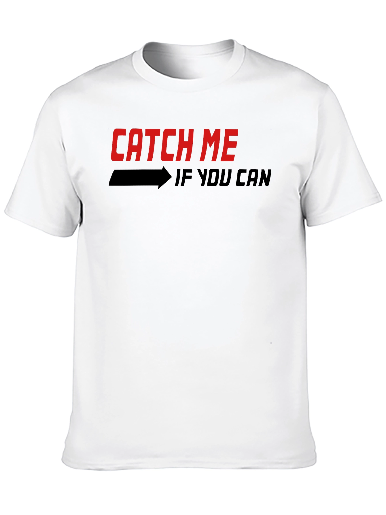 Catch Me If You Can Graphic T-Shirt - Black