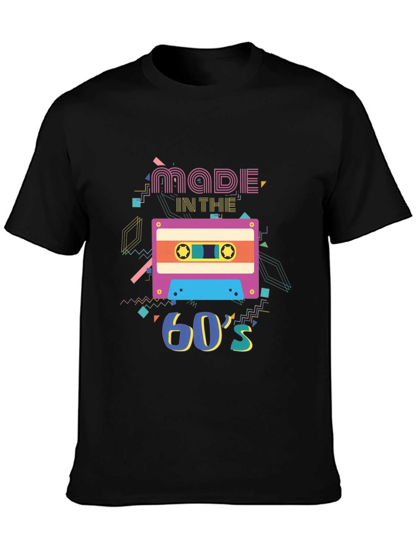 Retro Made in the 60s Cassette Tape Graphic T-Shirt