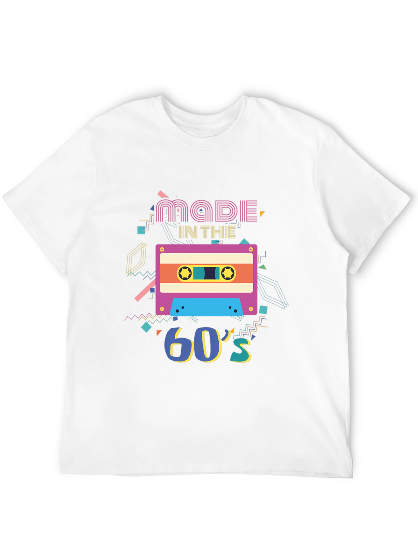 Retro Made in the 60s Cassette Tape Graphic T-Shirt