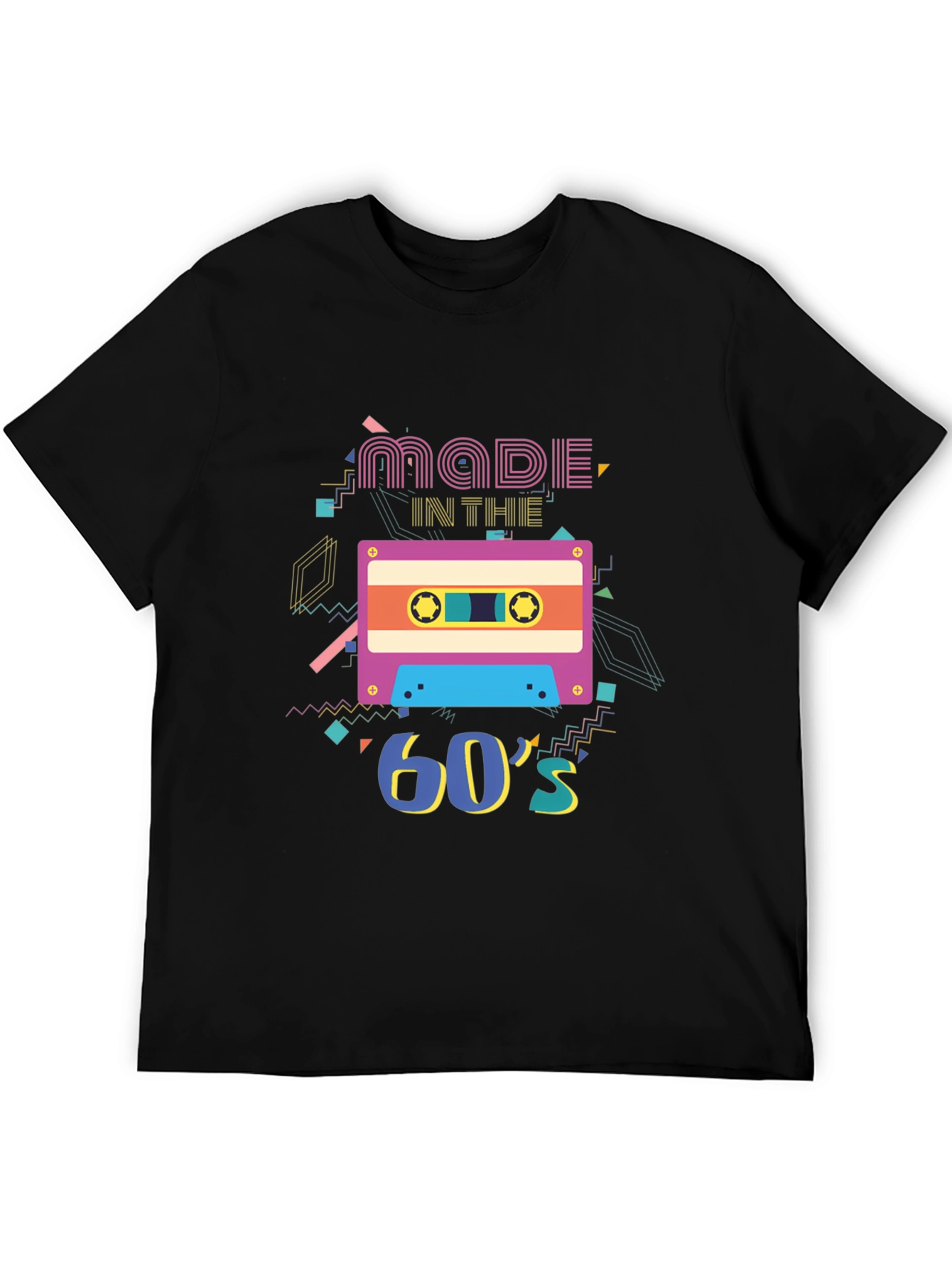 Retro Made in the 60s Cassette Tape Graphic T-Shirt