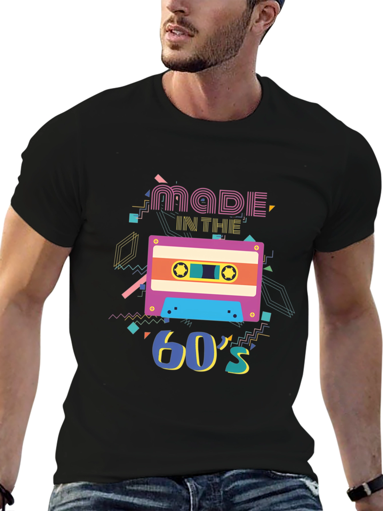 Retro Made in the 60s Cassette Tape Graphic T-Shirt