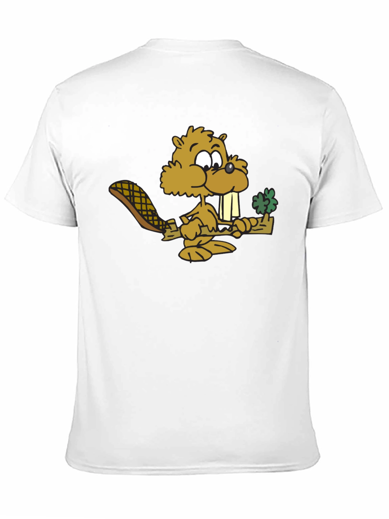 Funny Beaver Graphic Tee - Black Cotton T-Shirt