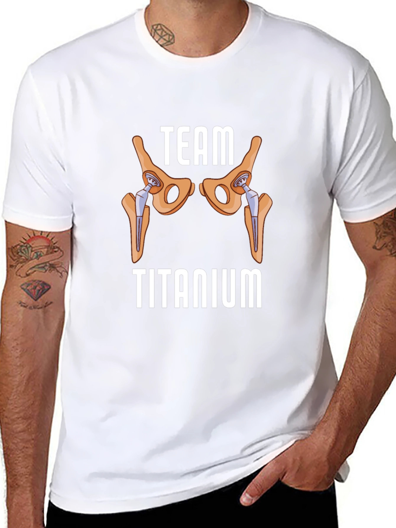 Team Titanium Hip Replacement Graphic T-Shirt