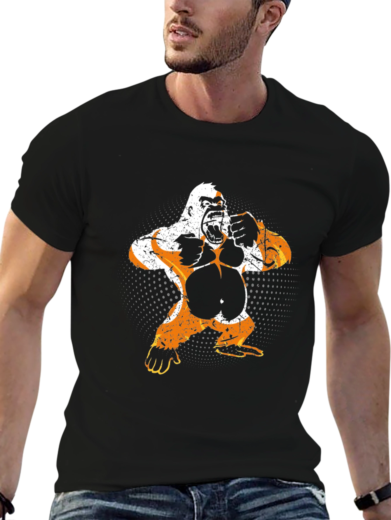 Gorilla Graphic Black T-Shirt