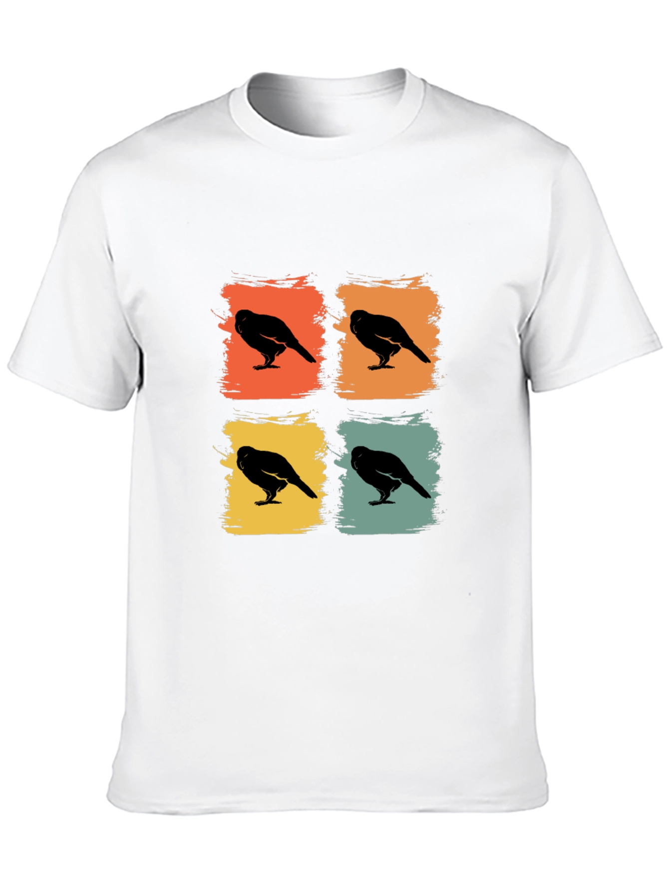 Retro Crow Pop Art Graphic Tee