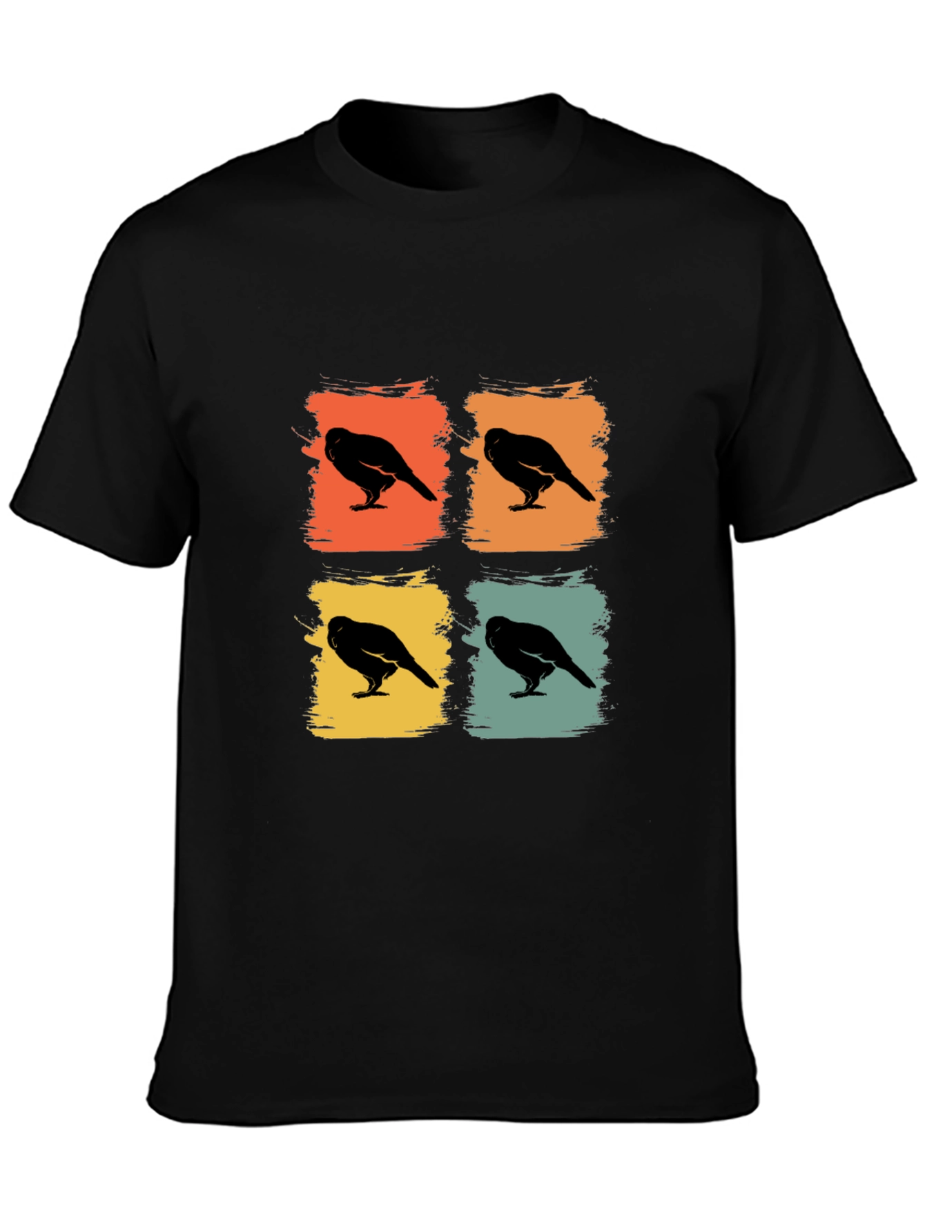 Retro Crow Pop Art Graphic Tee