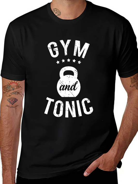 Gym and Tonic Black Graphic T-Shirt