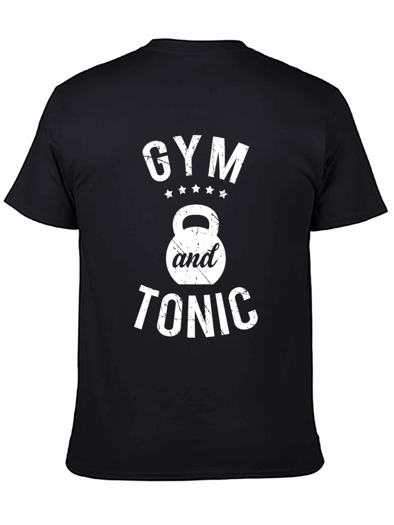 Gym and Tonic Black Graphic T-Shirt