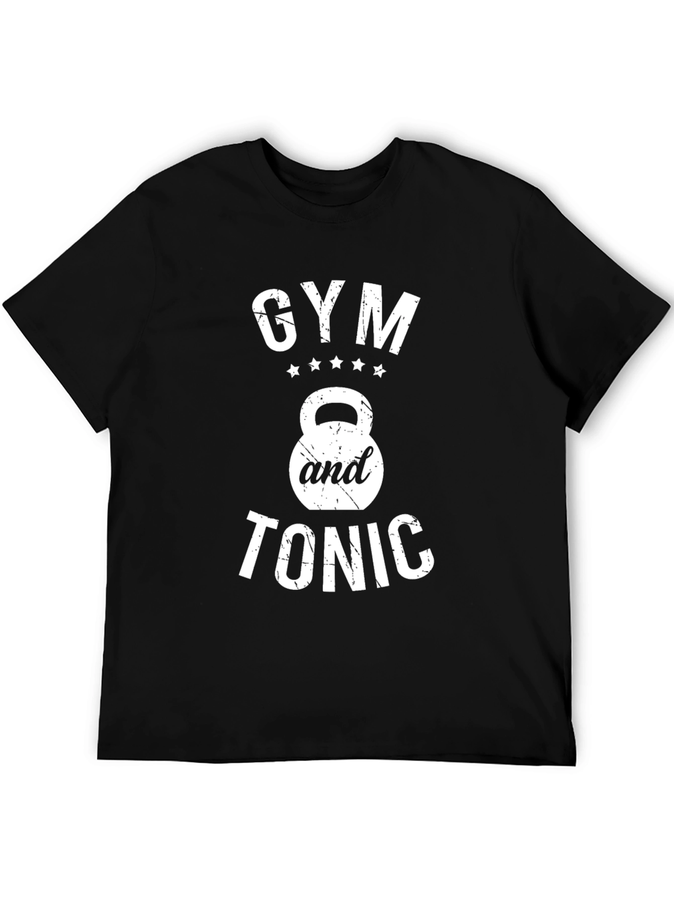 Gym and Tonic Black Graphic T-Shirt