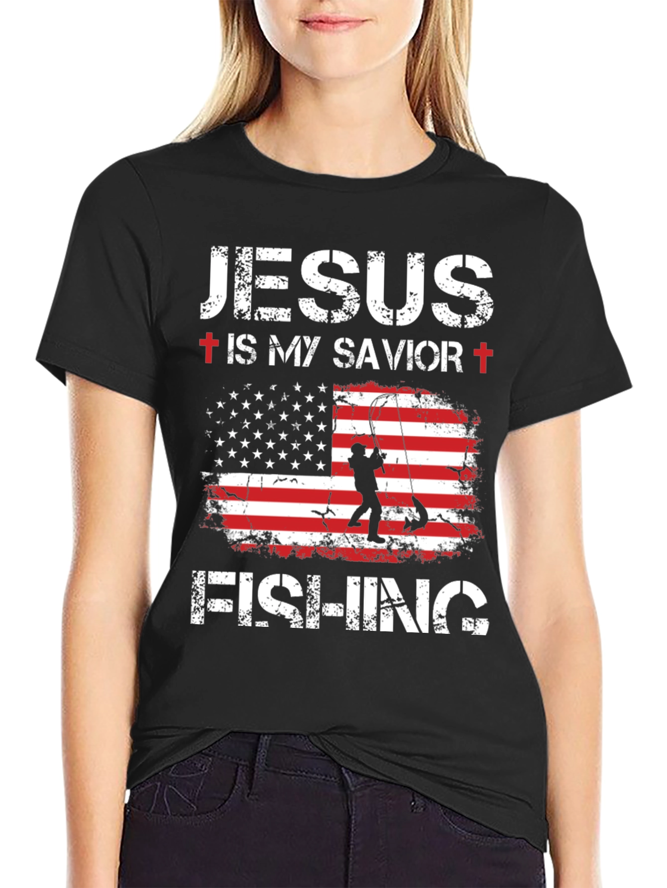 Jesus is My Savior Fishing T-Shirt