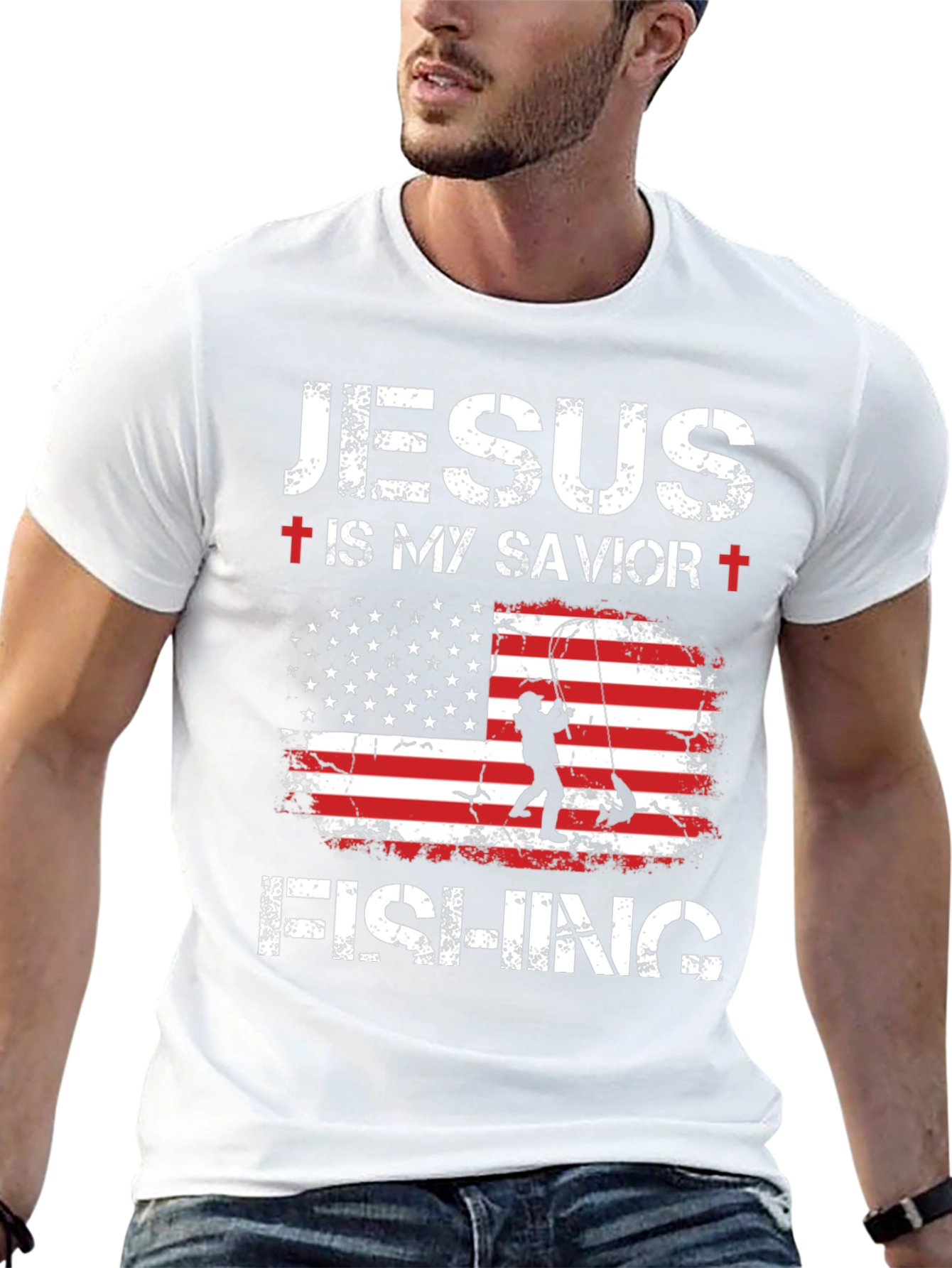 Jesus is My Savior Fishing T-Shirt